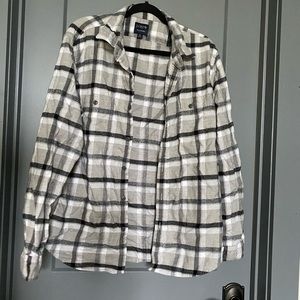 J. Crew | Black Flannel Button Down